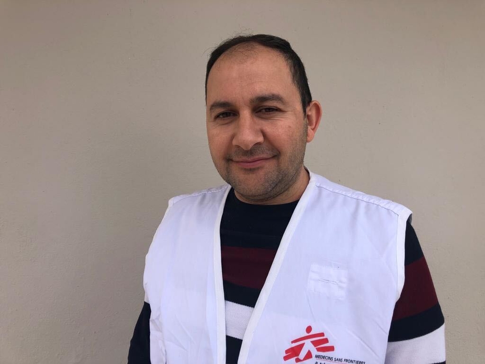 Ahmed Rahmo, MSF project coordinator in charge of the Idlib region and based in Gaziantep in Türkiye.