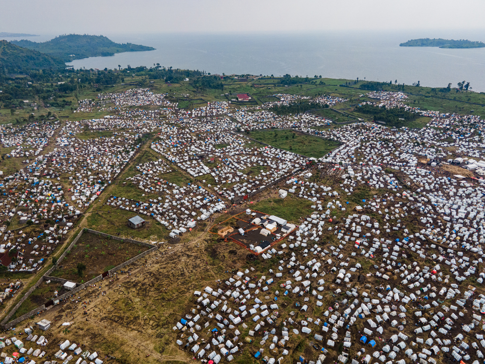 Aerial view of Bulengo IDP site